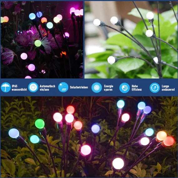 LumiBugs - Solar LED Lichter Glühwürmchen